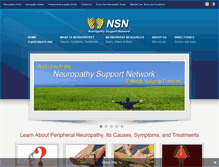 Tablet Screenshot of neuropathysupportnetwork.org